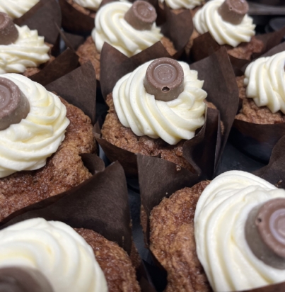 Triple chocolate carrot cake muffins